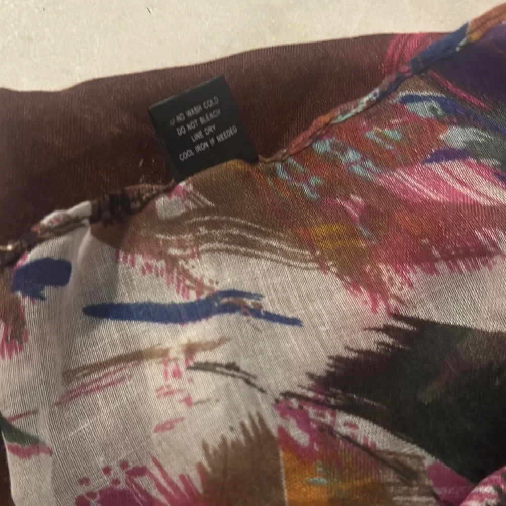 Colorful Abstract Lightweight Print Scarf/Wrap Size 68*38